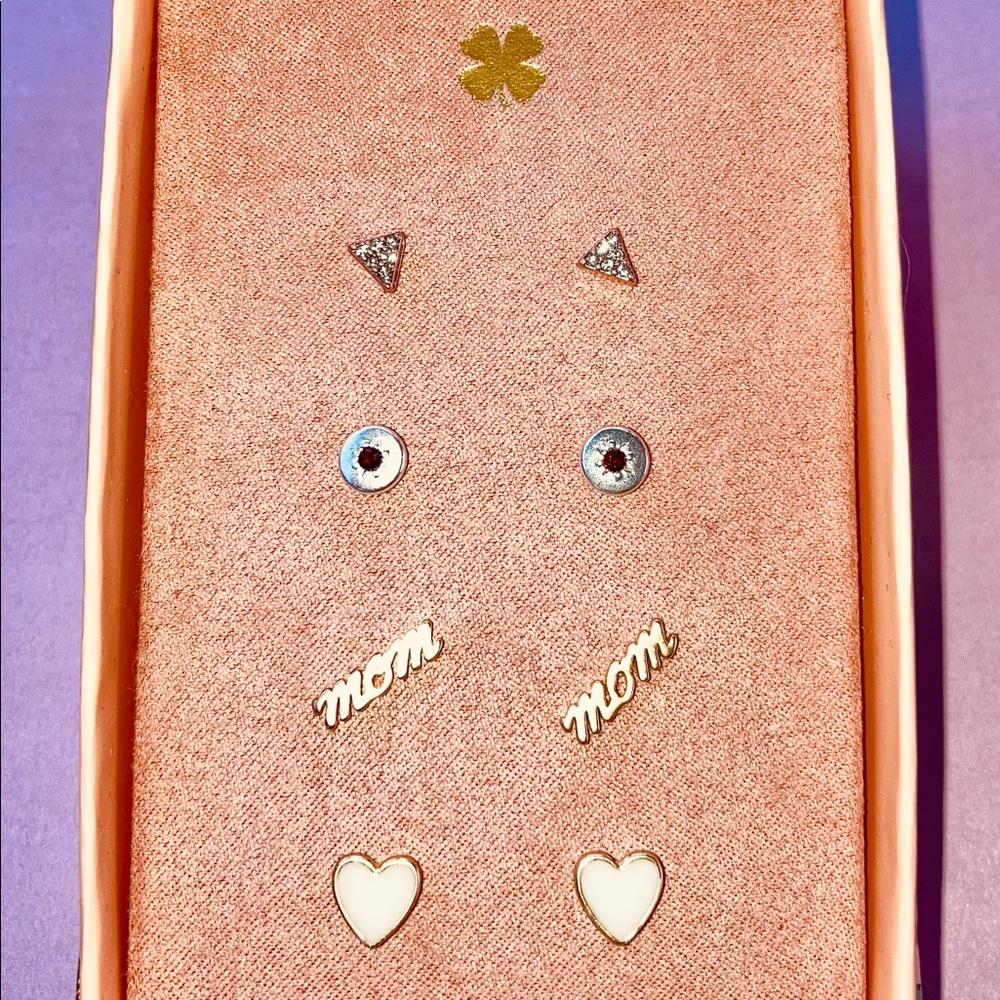Final Sale Price Lucky Brand Pierced Earrings -4pr Adorable Funwear - Picture 3 of 3